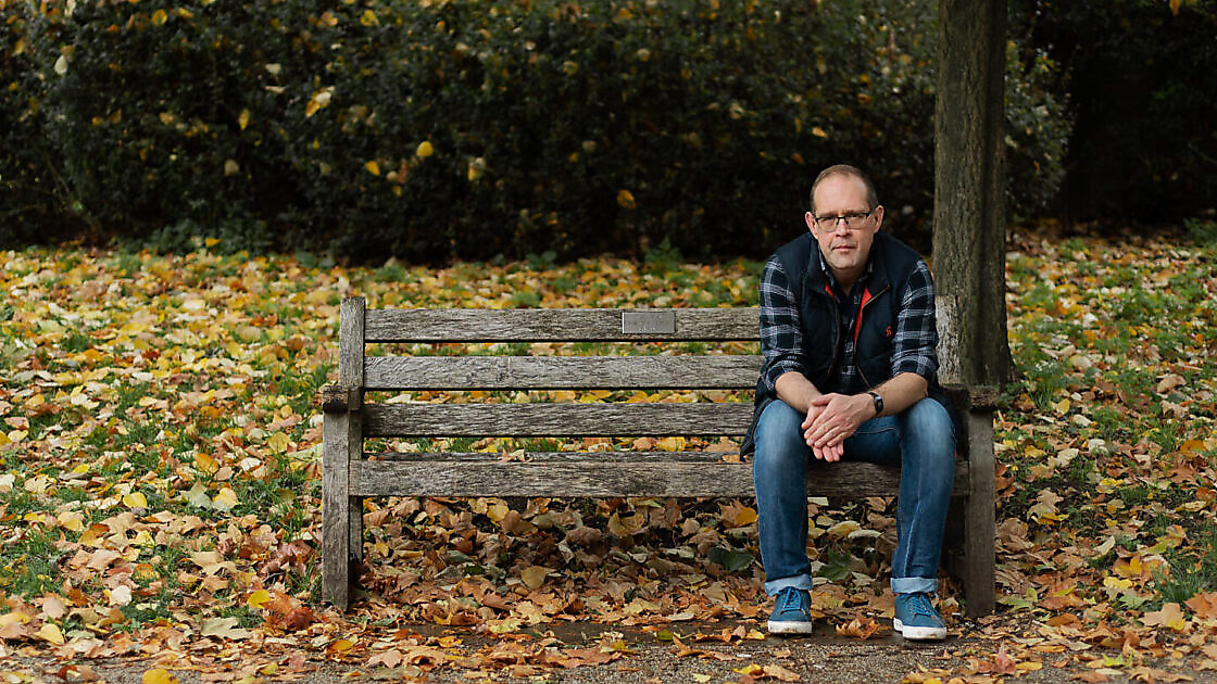 Man on a bench