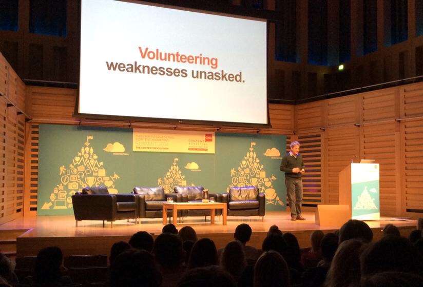 In action: chairing a panel of fellow influencers. A calendar glitch left me solo, but hey: these things happen.