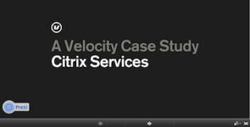 Prezi about Citrix Services Velocity project