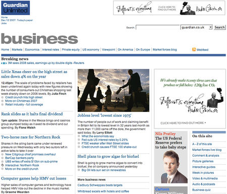 Guardian Online 3 - B2B Web Marketing Usability Case Study