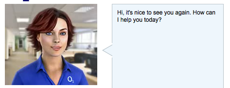 Lucy, the virtual customer care agent Online customer care agent