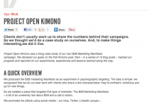 Experiment content marketing
