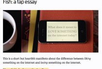 Robin Sloan tap essay & Tapestry