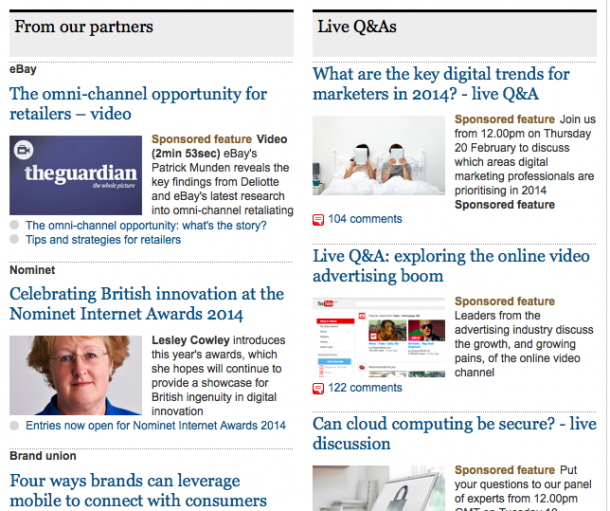 Guardian Native Advertising