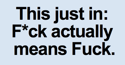 an example of profanity in content marketing