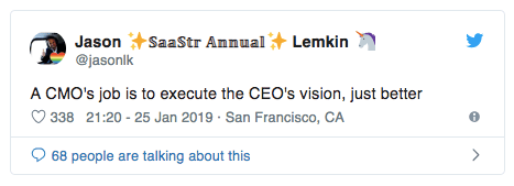 CMO and marketings job
